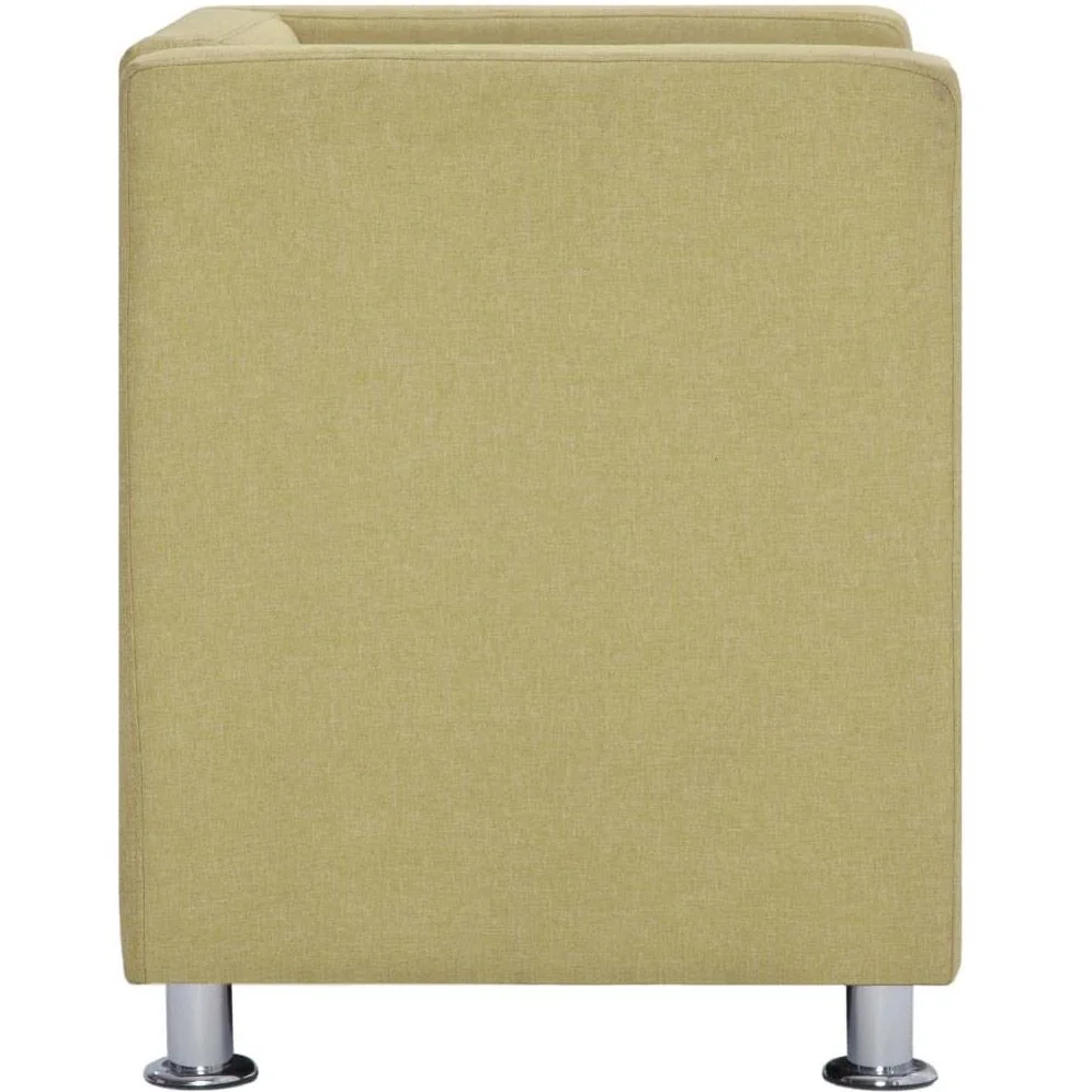 Sessel Würfel Stoff grün - 0