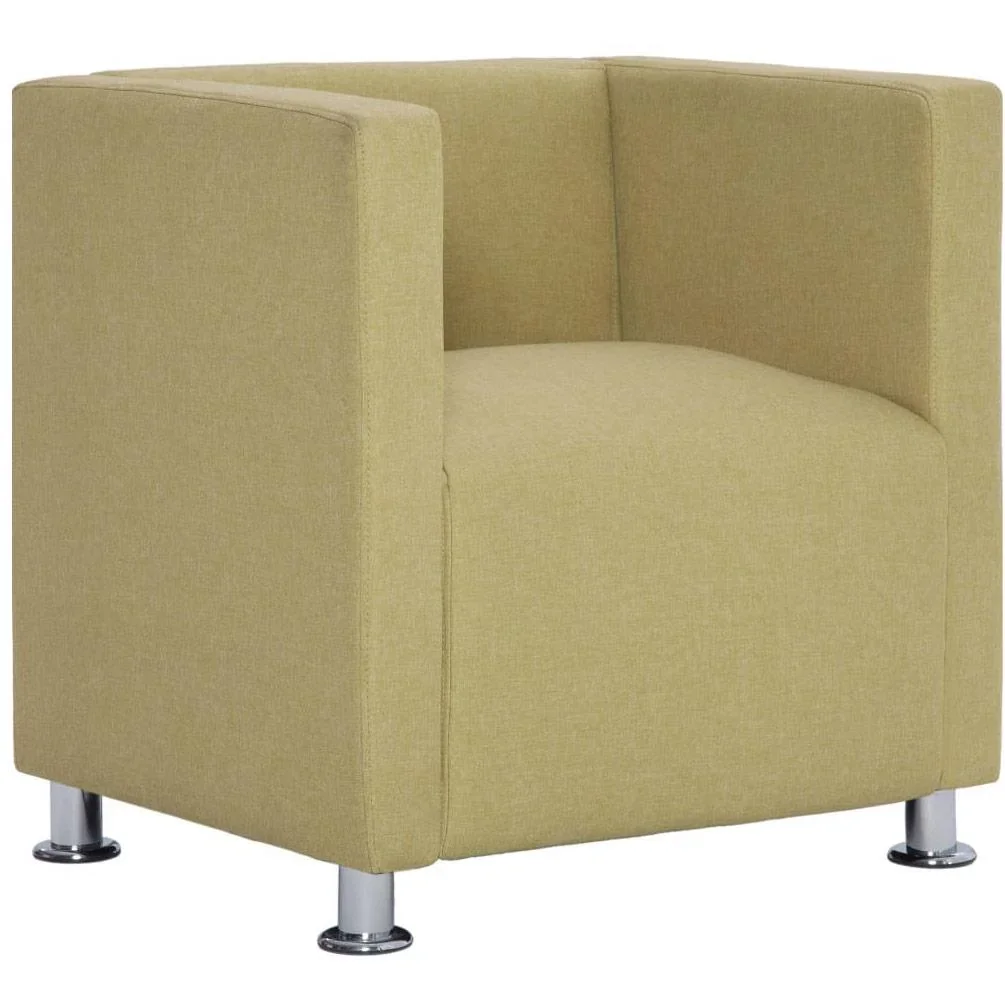 Sessel Würfel Stoff grün - 3