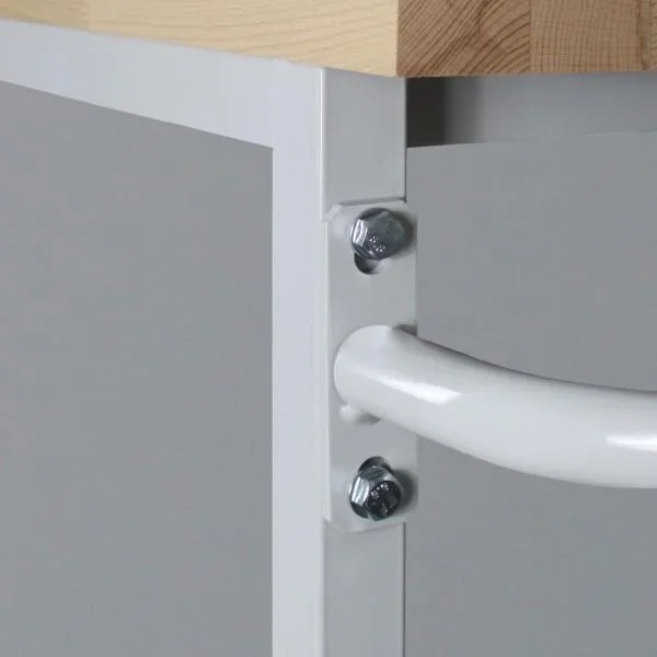 Tischwagen Etagenwagen RAL7035/7016 - 3 Schubladen, 1 Ablage, B1300xT600xH827mm - 0