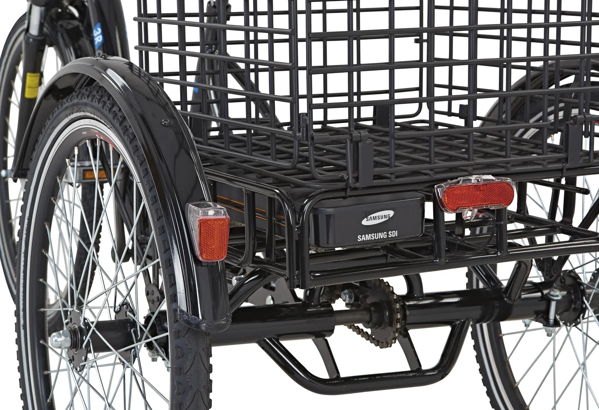 E-Bike-Dreirad, 24/26 Zoll, Rahmenhöhe 46 cm, 3-Gang Nabenschaltung, schwarz, CARGO 3R 20.ESL.10 - 2