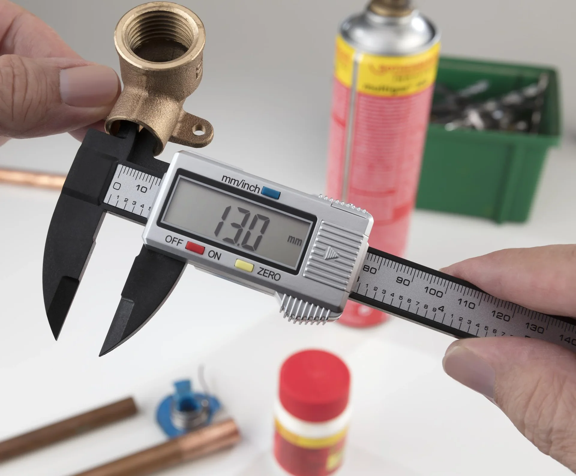 Digital-Schieblehre 150 mm, mm und Zoll, 0,1 mm Messbereich - 0