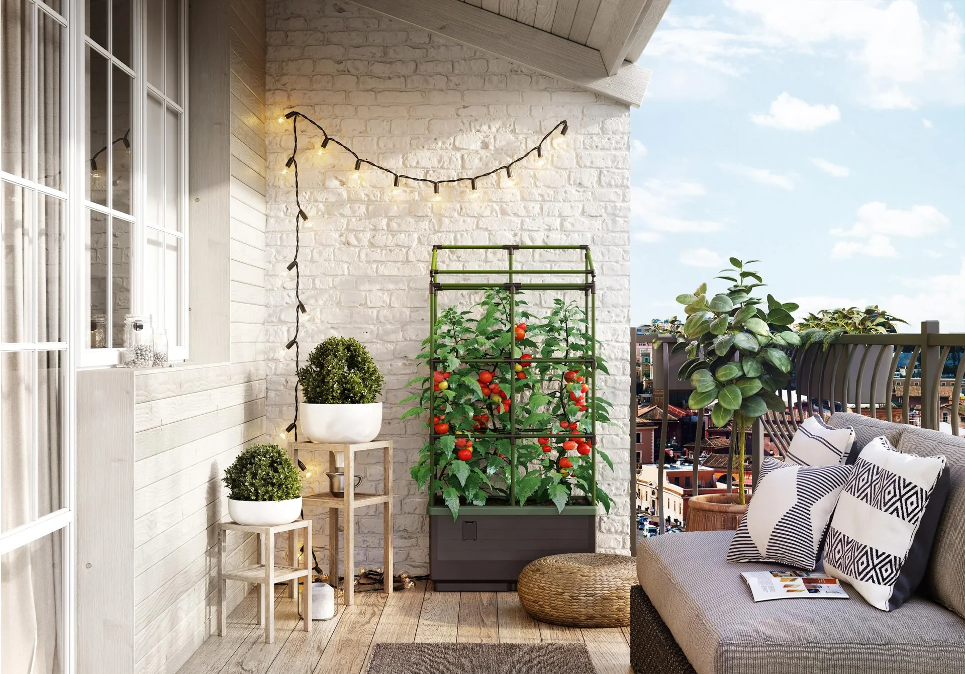 Pflanzbox "City Jungle" mit Rankgitter - 6