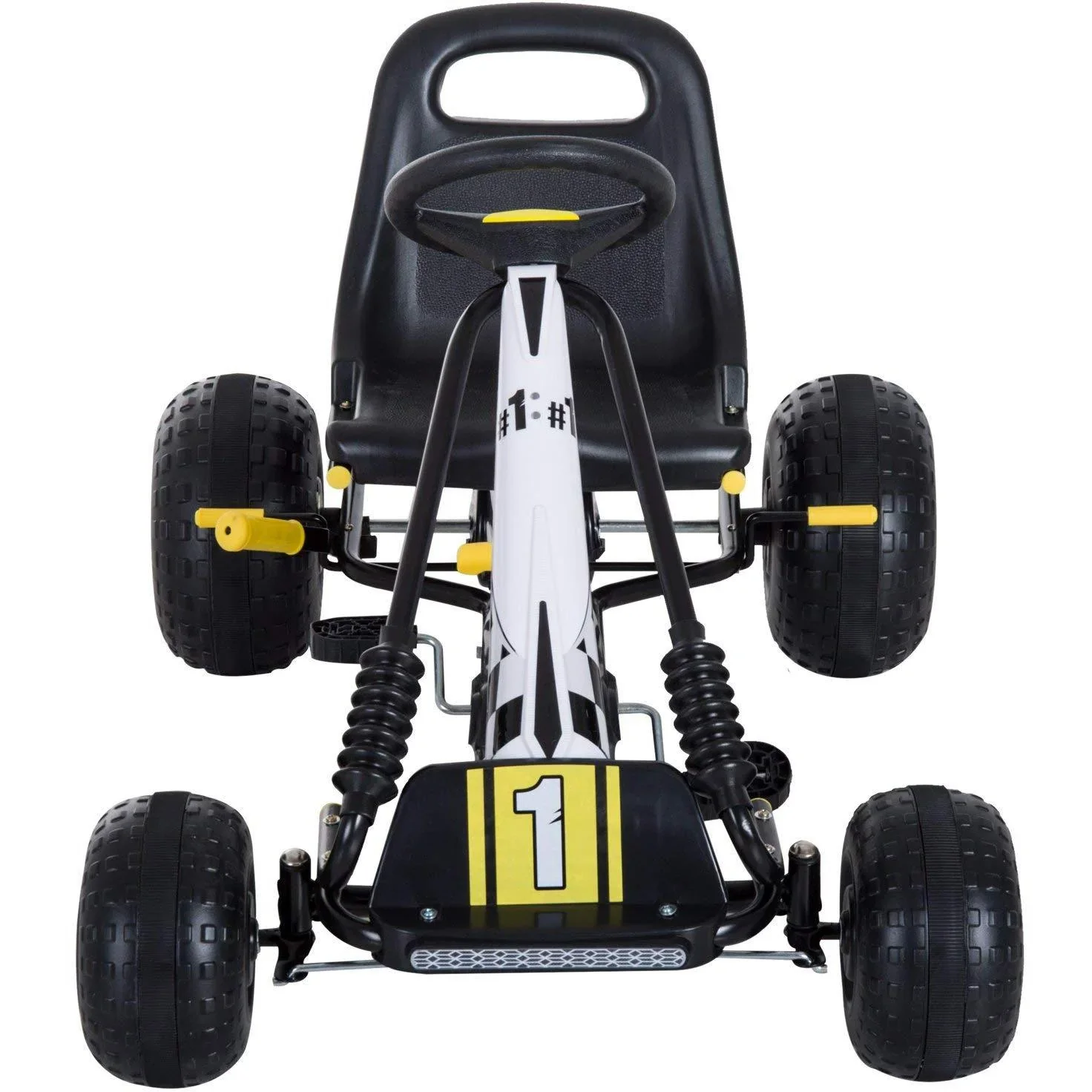 Tretauto Go Kart Tretfahrzeug ab 3 Jahre Schwarz - 2