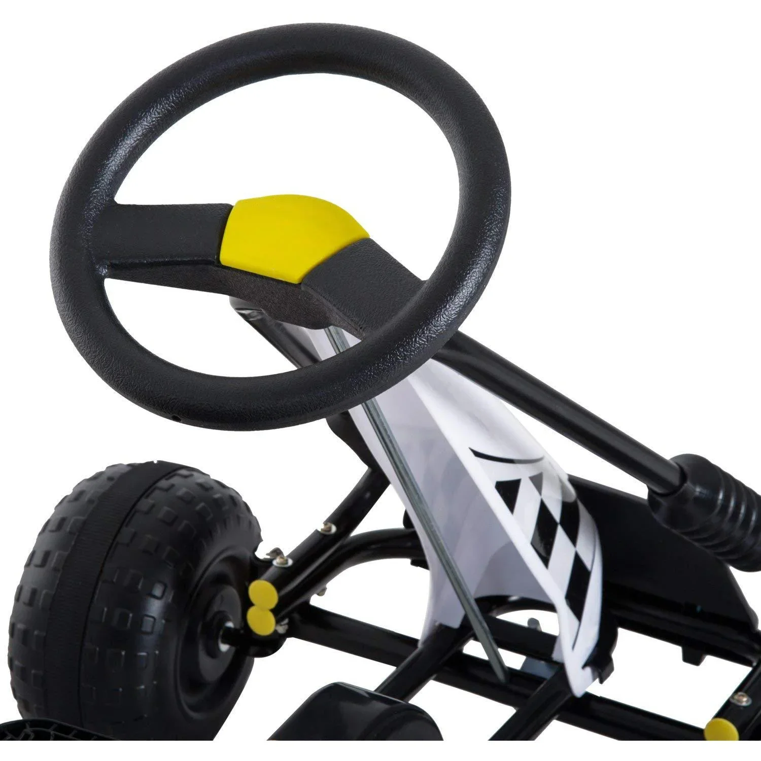 Tretauto Go Kart Tretfahrzeug ab 3 Jahre Schwarz - 4