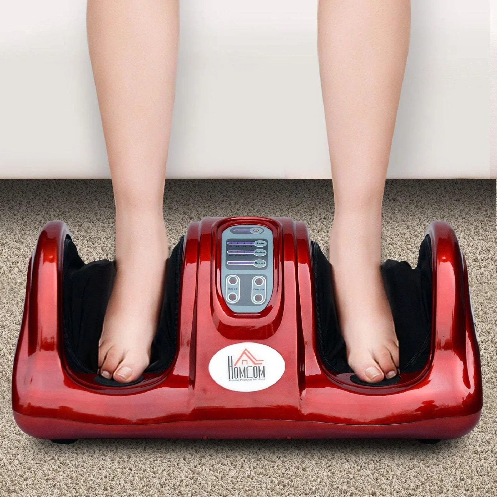 Fußmassagegerät Reflexzonenmassage mit Fernbedienung Rot - 1