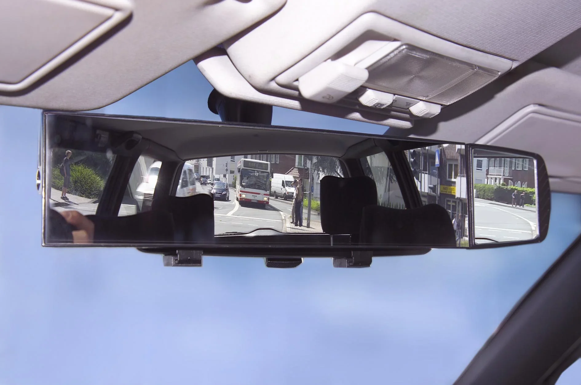 Weitwinkelspiegel mit Zusatzspiegel - 0