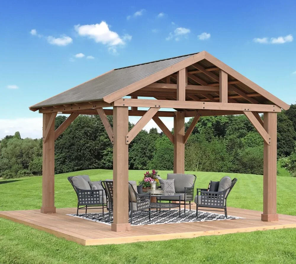 Holzpavillon Yukon, 14x12 - 0