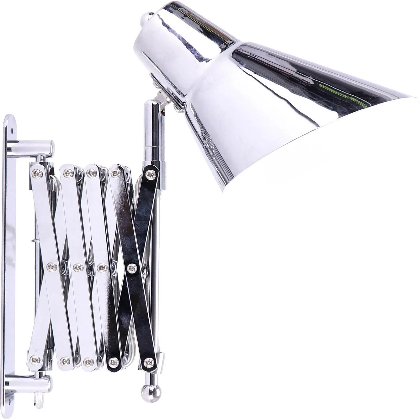 VT-7402 Chrom-Wandleuchte mit Harmonika-Aufhängung - E27 - 0