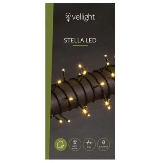 Vellight Weihnachtsbeleuchtung - 8m - 120 LEDs - Warmweiß - Innen und Außen - 1
