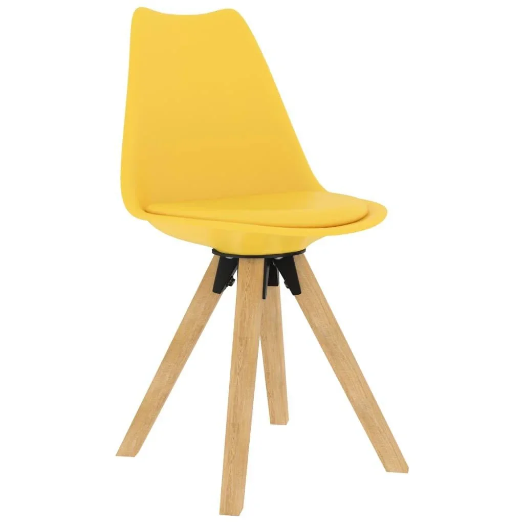 Esszimmerstühle 2 Stück gelb - 1