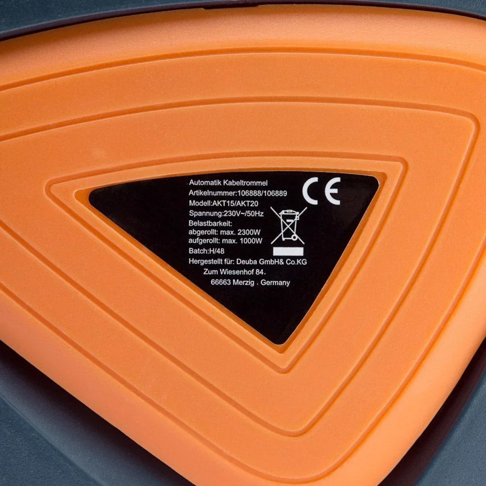 Automatische Kabeltrommel 20m+1,5m Anschlusskabel - 1