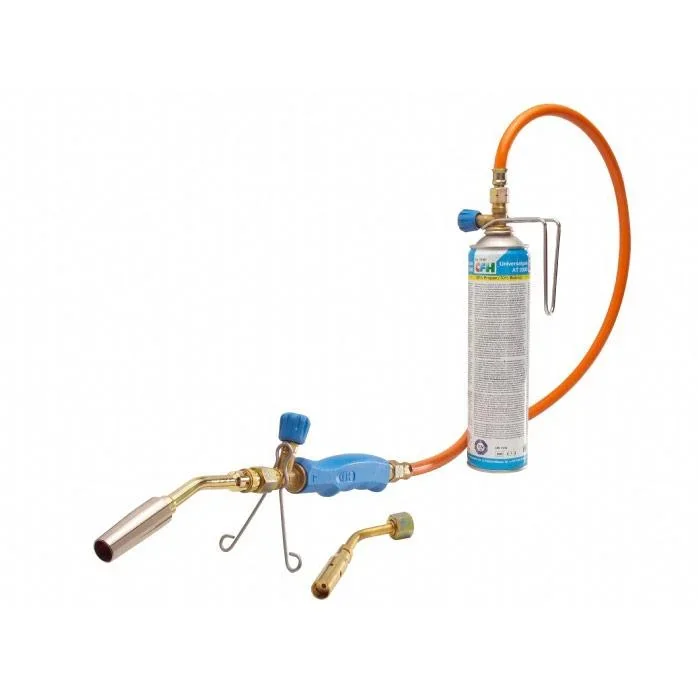 Luxus-Lötbrenner 800°C mit zusätzlicher Gasflasche 360° drehbar - 2