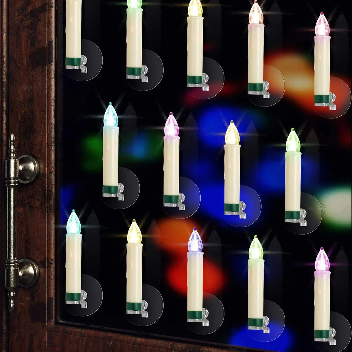 LED-Weihnachtsbaumlichter - Weihnachtsbaumschmuck - Set mit 30 farbigen Lichtern, ferngesteuert - 4