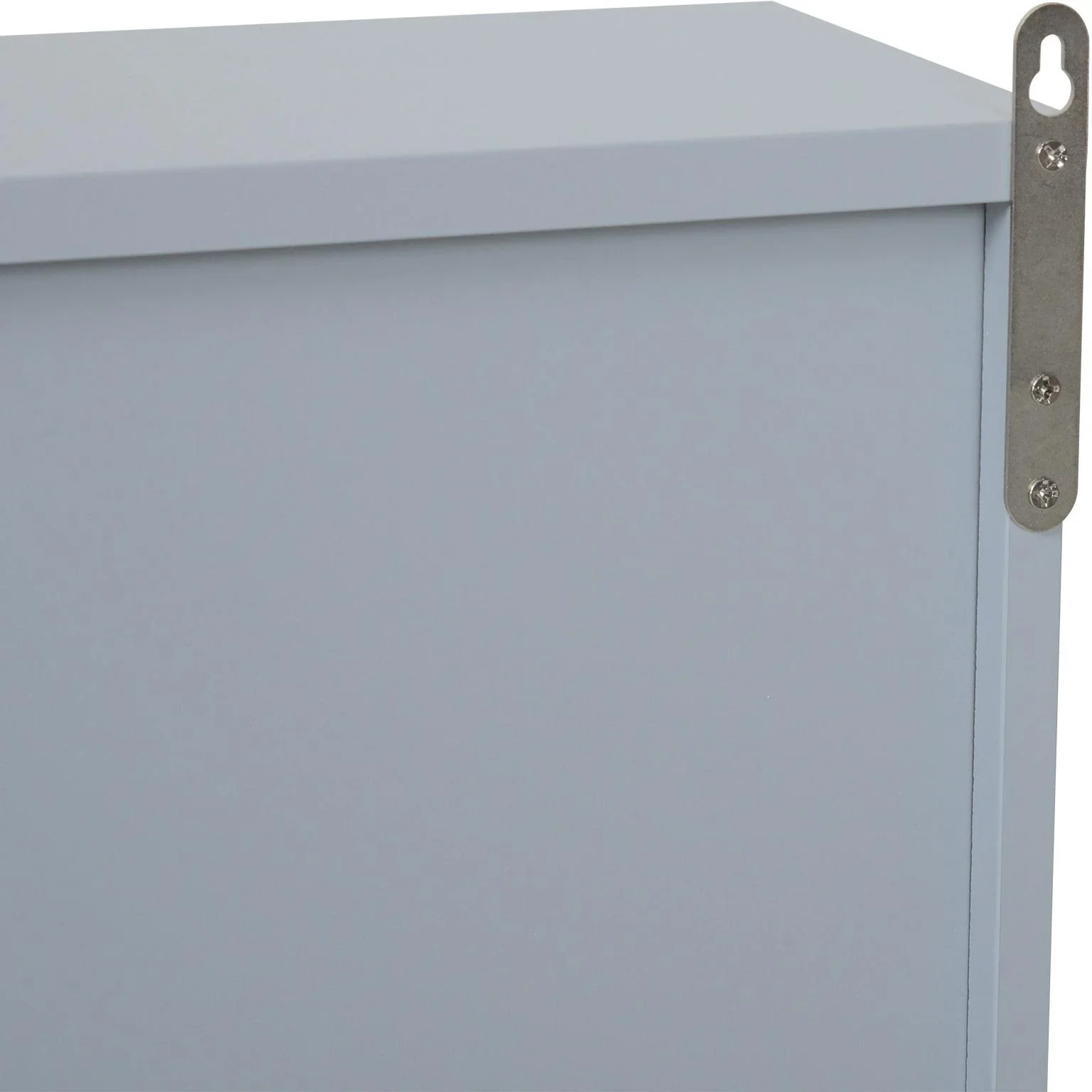 Badschrank Hängeschrank Badmöbel Wandschrank Spiegelschrank Holz Grau 48 x 14,5 x 45 cm - 1