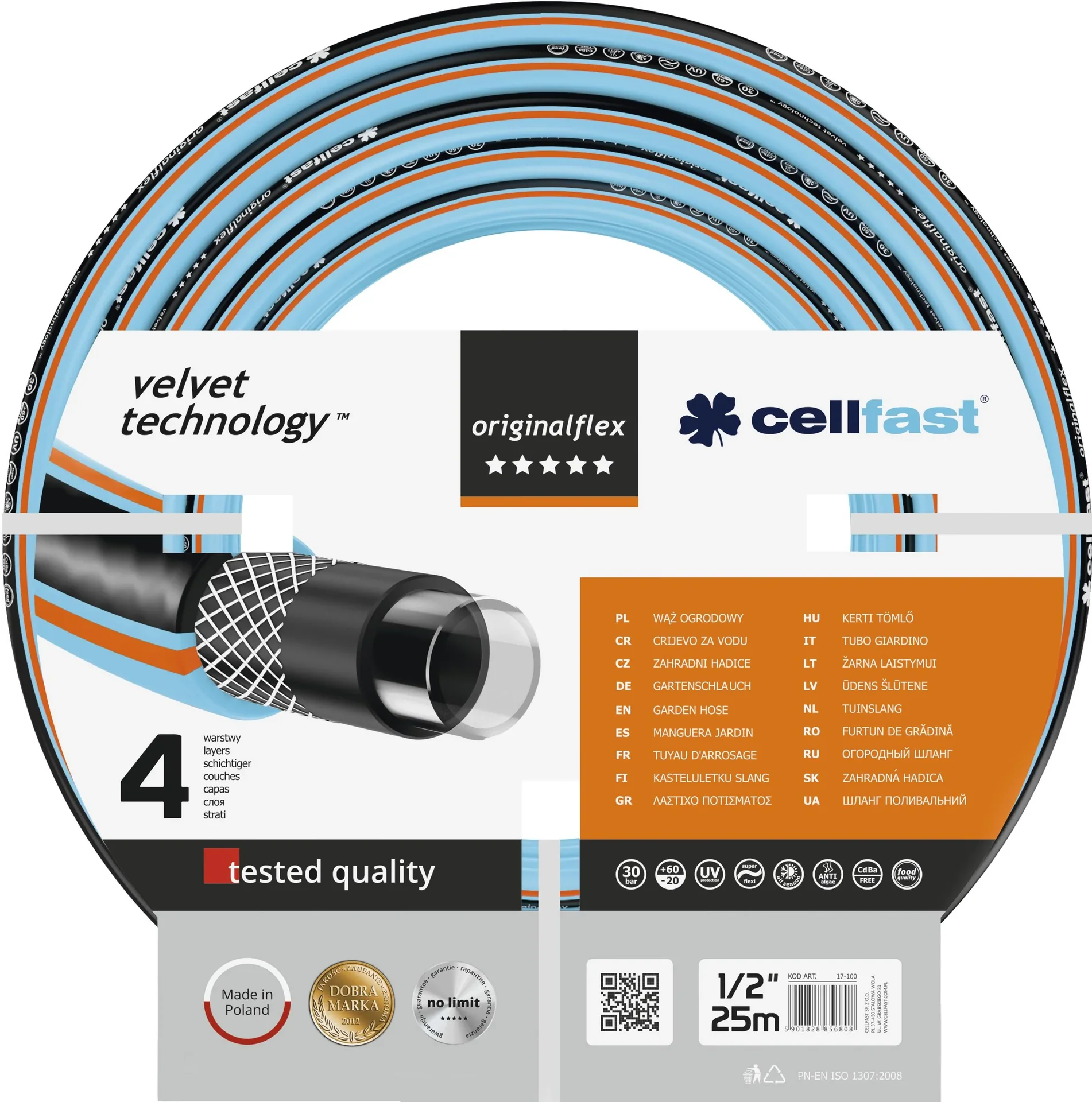 Gartenschlauchwagen DISCOVER inkl. 30 m + 1,5 m 4 lagiger Schlauch - 5