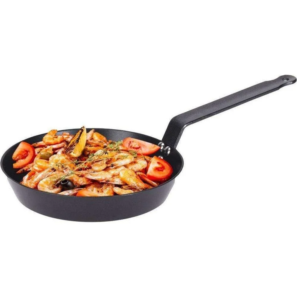 Bratpfanne - Paella-Pfanne - 24 cm - Schwarz - 0