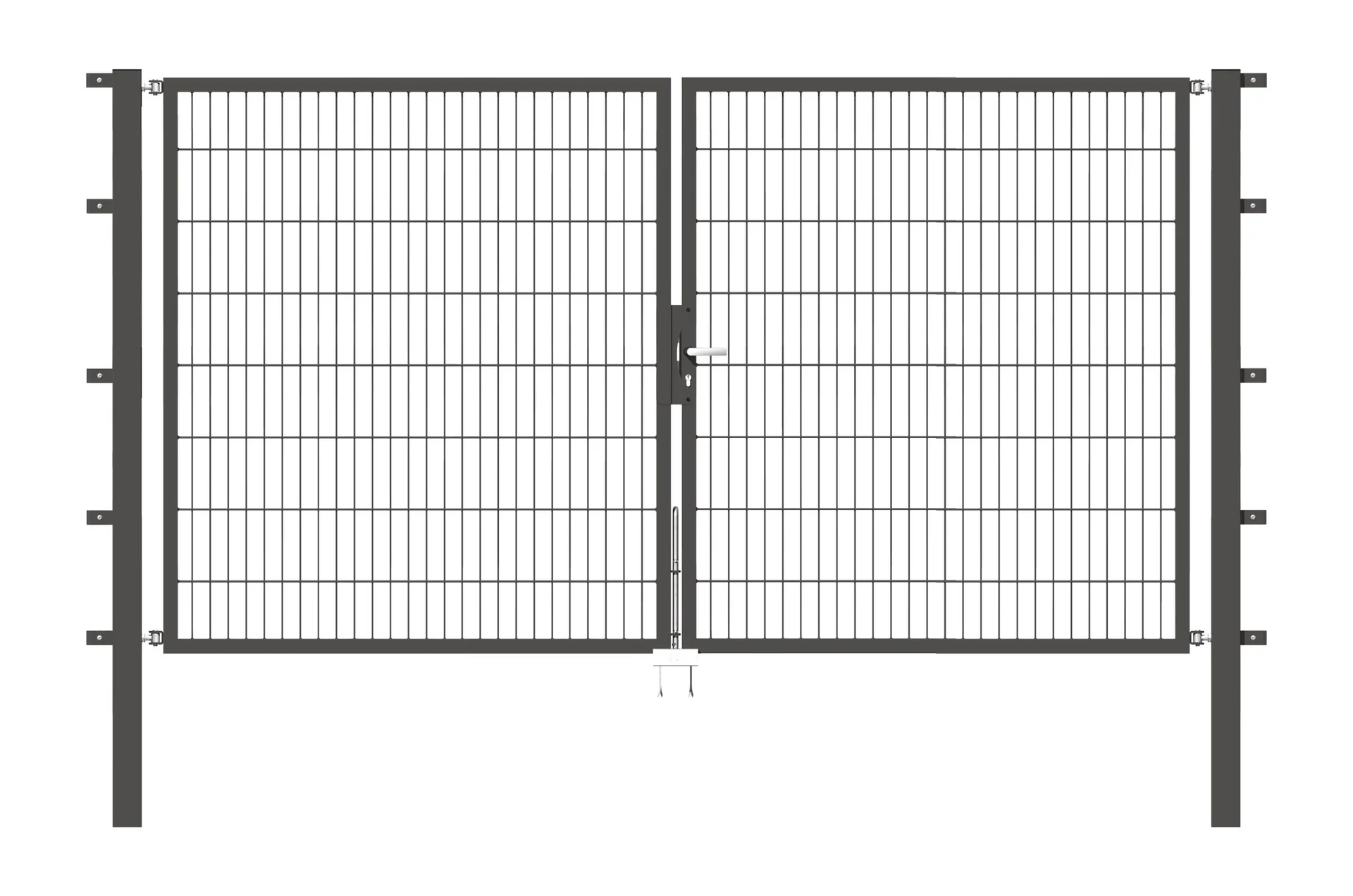 Doppeltor-Set Flexo inkl. Pfosten 3 x 1,6 m anthrazit - 0