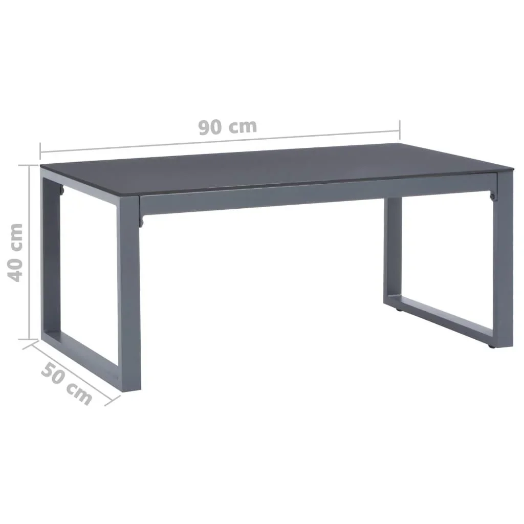 Couchtisch 90x50x40 cm Aluminium - 1