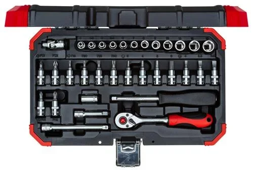 Steckschlüssel Satz 1/4 SW4-13 mm 33-teilig - 1
