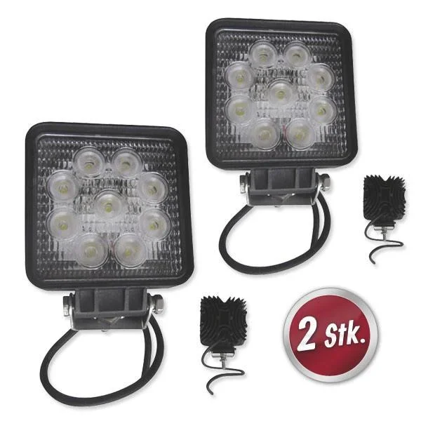 LED Arbeitsscheinwerfer 27 Watt, 2er Set - 1