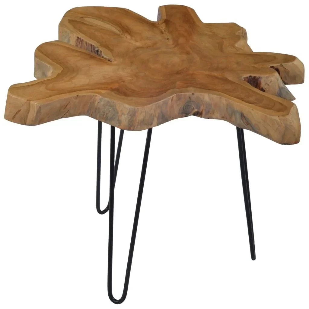 Couchtisch 60-70x45 cm Teak - 1