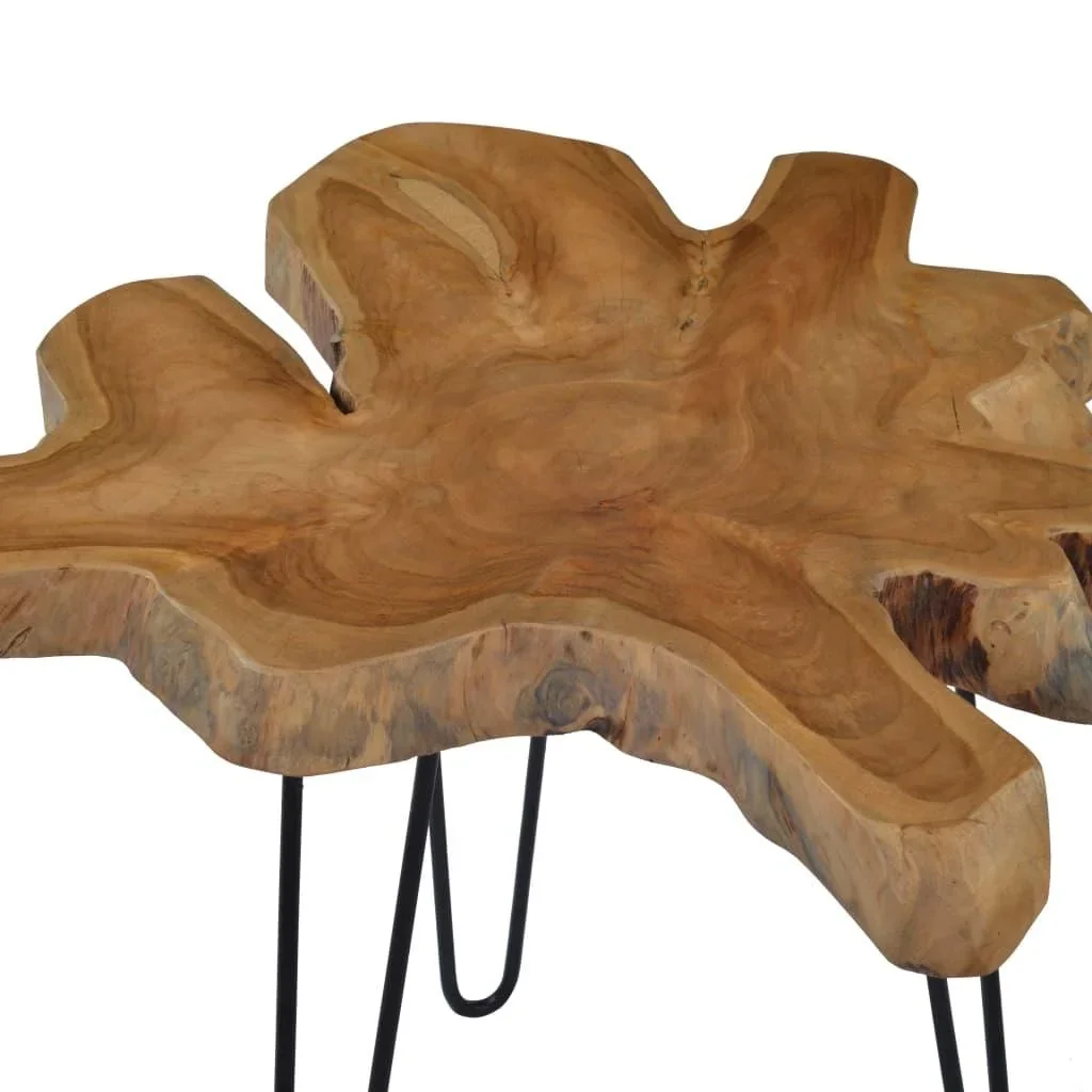 Couchtisch 60-70x45 cm Teak - 4