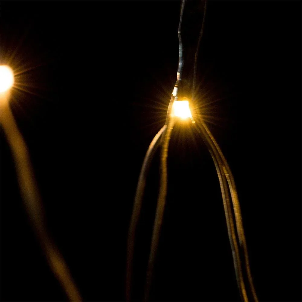 Weihnachts-Netzbeleuchtung mit 160 warmweißen LEDs | für den Innen- und Außenbereich | 200 x 150 cm | MIT Fernbedienung - 3
