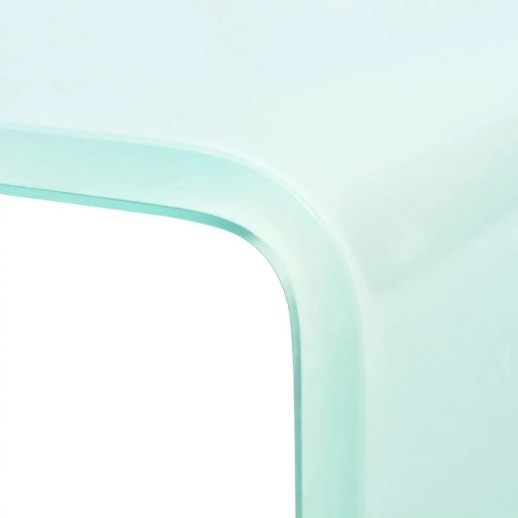 TV-Schrank/Monitorständer weiß 60x25x11 cm Glas - 3