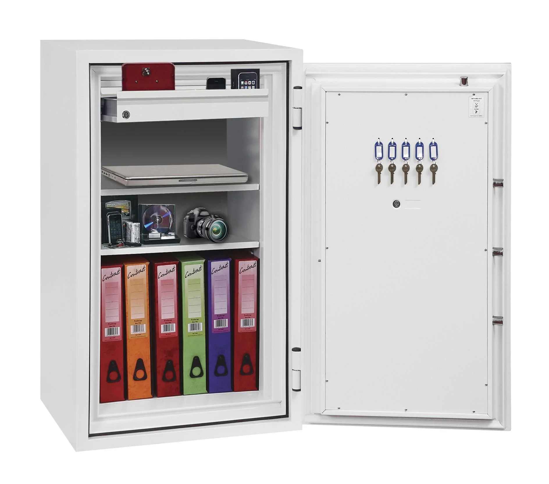 Feuerschutztresor Fire Fighter Größe 4 mit Fingerabdruckschloss - 6