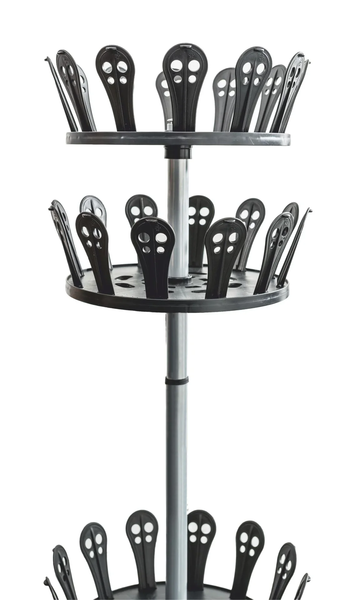 Schuh-Karussell, Schuh-Aufbewahrung, für 30 Paar, Schwarz - 2