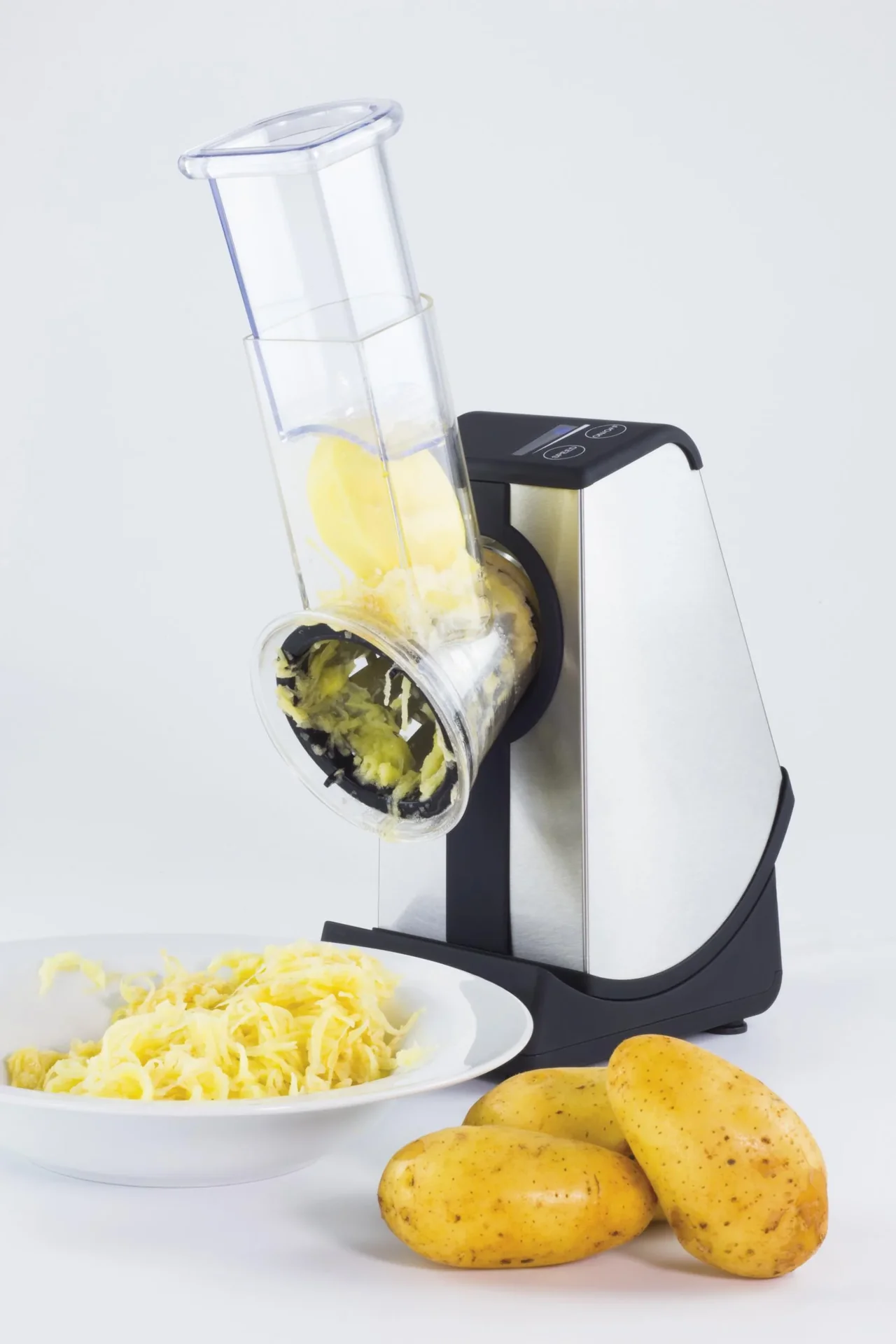 Elektrische Multi-Reibe „CR4“, Edelstahl, Schwarz/Silberfarben - 3