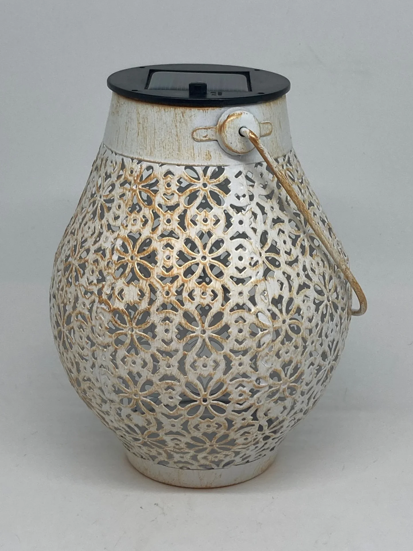 LED Solar Laterne aus Metall - 1