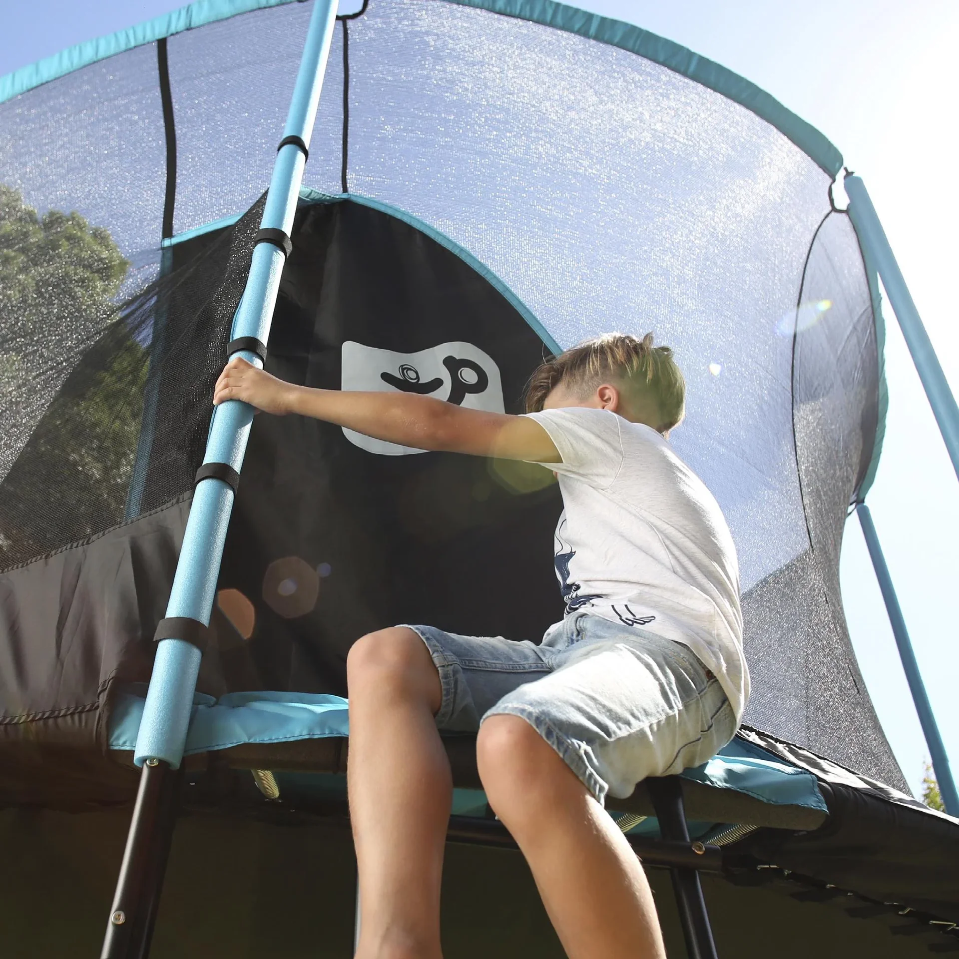 Genius Trampolin blau/schwarz Ø427 cm - 0