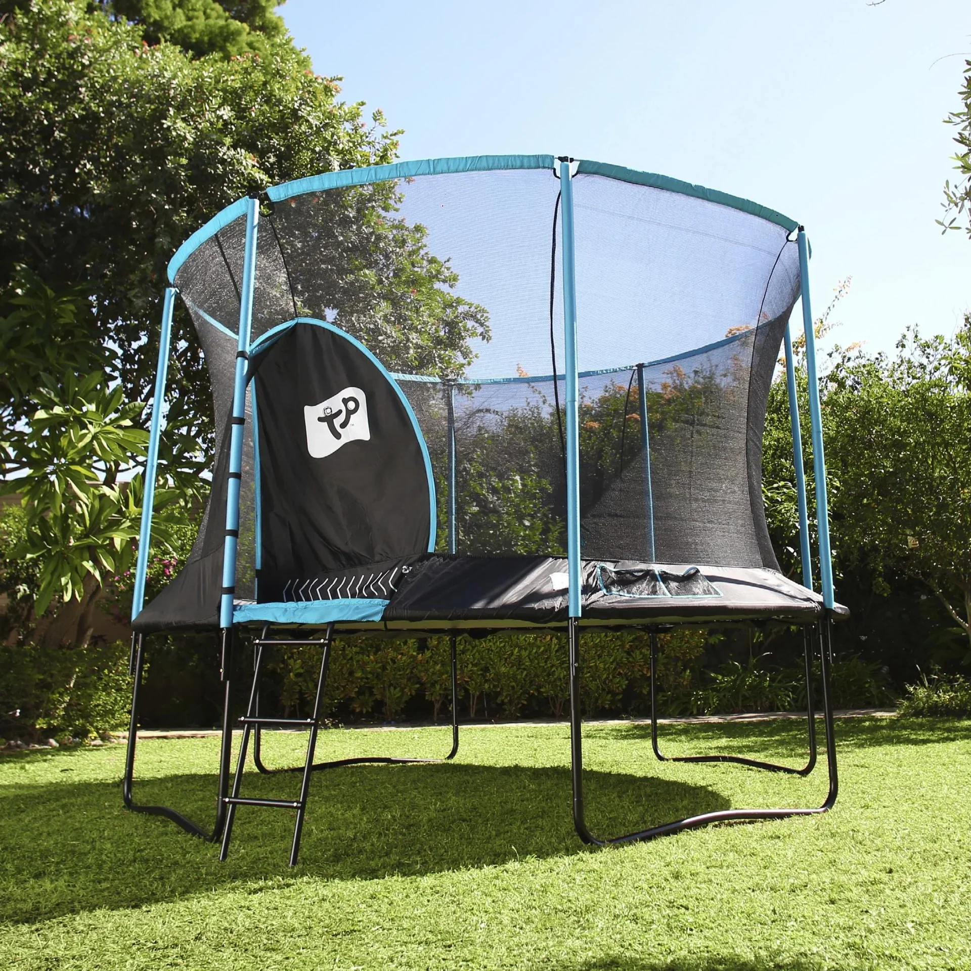 Genius Trampolin blau/schwarz Ø427 cm - 7