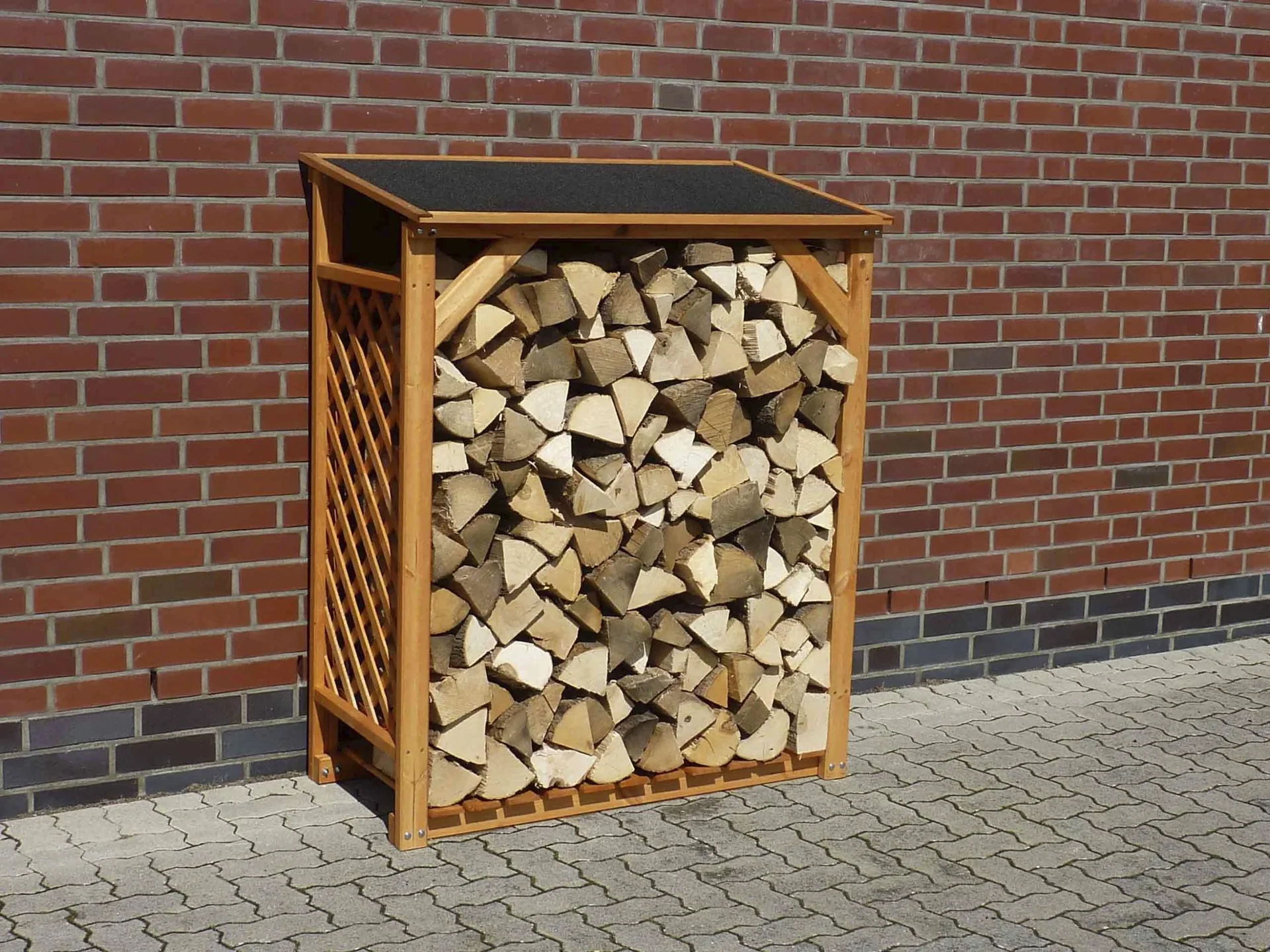 Kaminholzregal "Speyer" honigbraun - 1