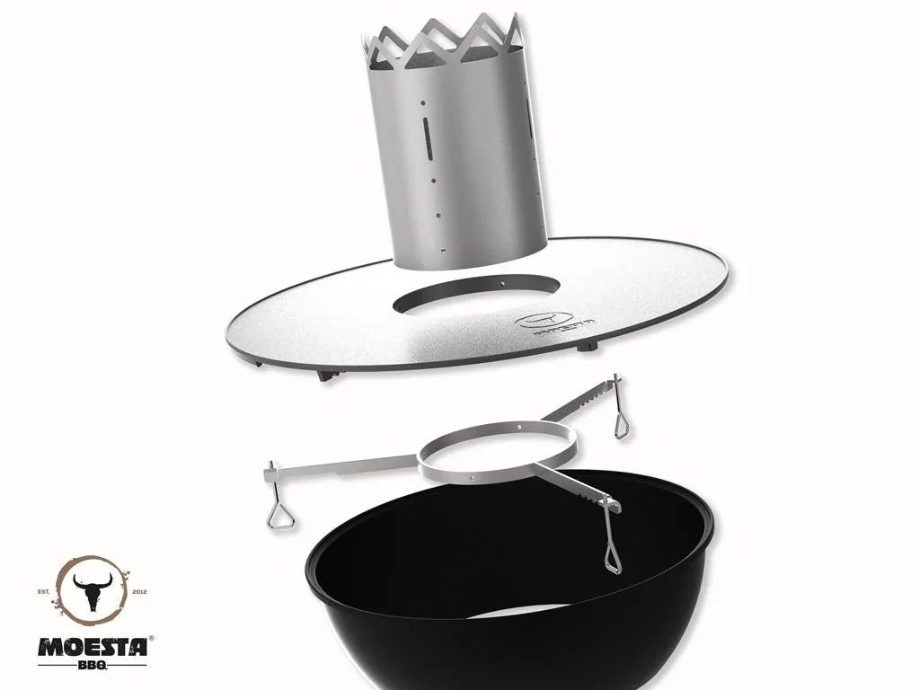BBQ Disk Feuerplatte inkl. Höhenversteller - 0