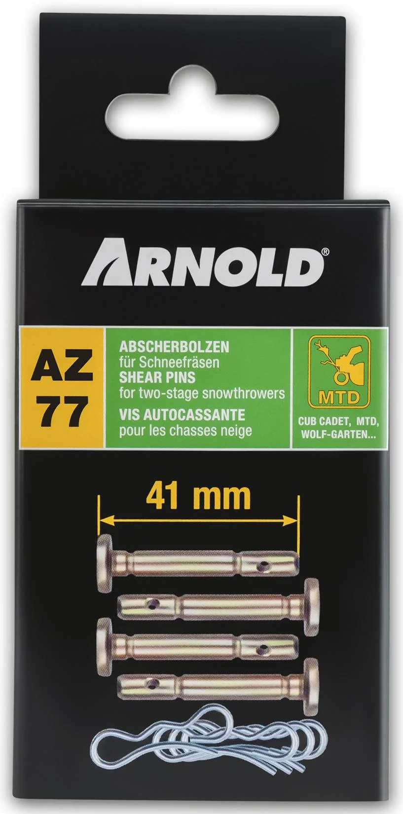 Abscherbolzen-Set für alle 2-stufigen MTD Schneefräsen - 1