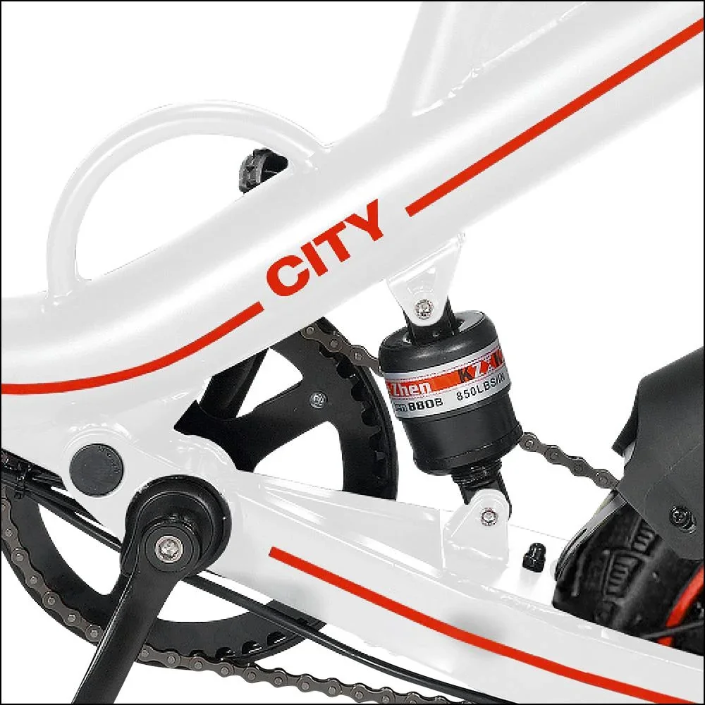 Unisex Mini E-Faltrad, 14 Zoll, schwarz, Didi City, Automatik - 2