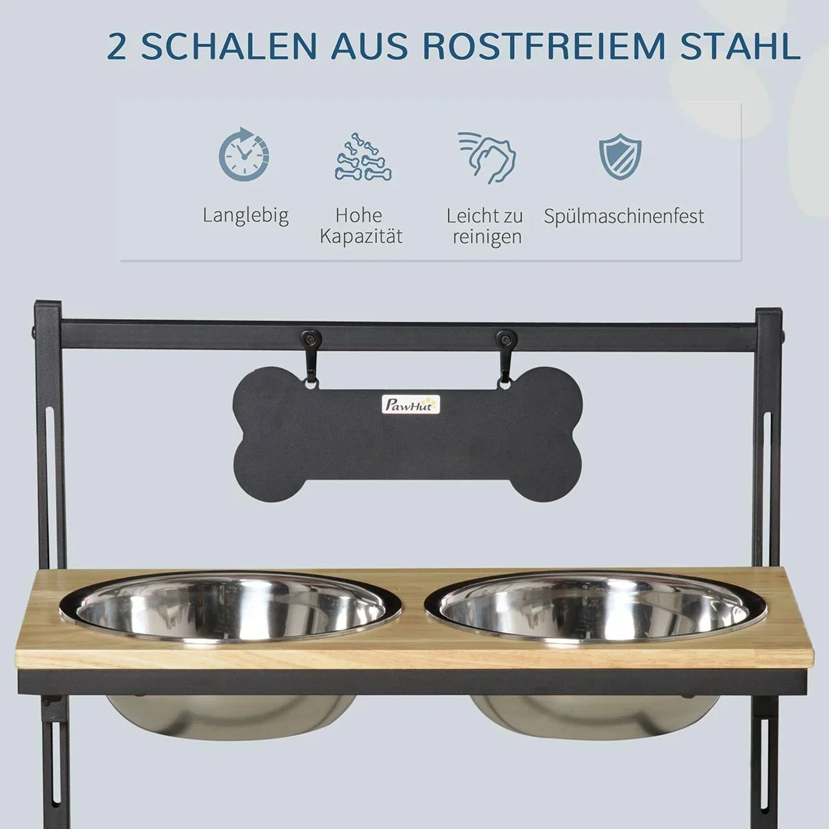 erhöhter Hundenapf höhenverstellba - 1