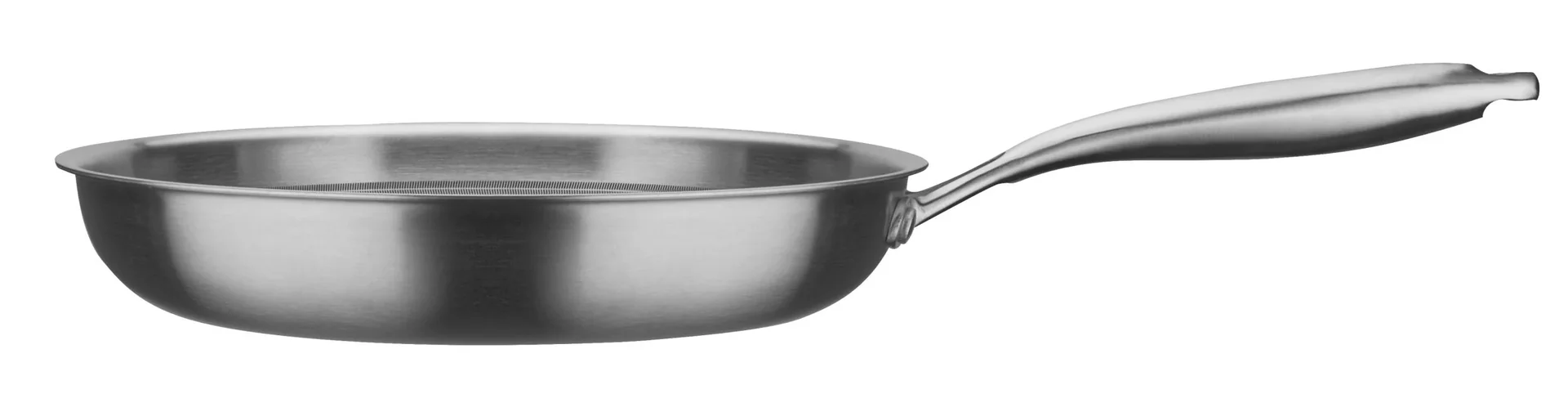 Bratpfanne 28 cm TriPly Edelstahl Wabenstruktur - 1