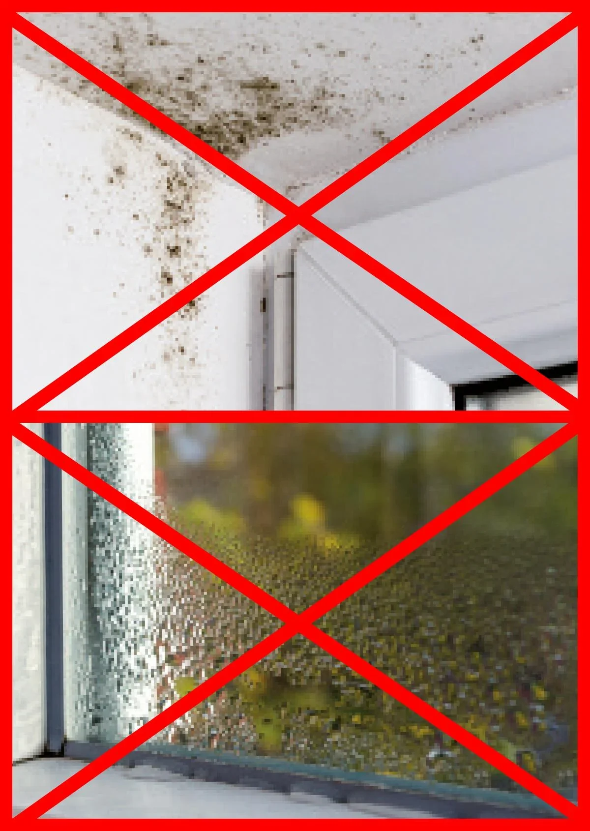 2 in1 Digitales Hygro- und Thermometer mit Schimmelalarm, Weiß - 0