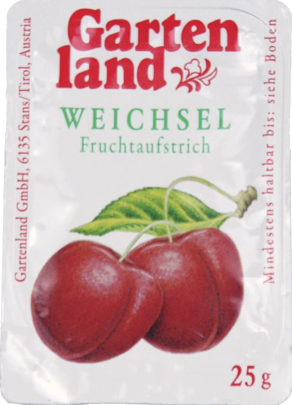Marmeladentopf mit Deckel und Löffel, 10 Portionspackungen Fruchtaufstrich á 25 g, 250 g - 0