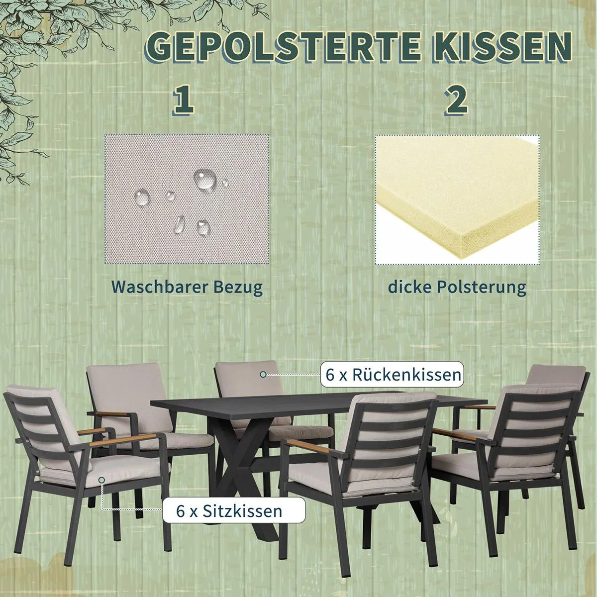 Gartenpavillon mit Doppeldach Pavillon Gartenzelt Festzelt Partyzelt mit 4 x Seitenwand Metall+Polyester Beige 3 x 3 x 2 - 0