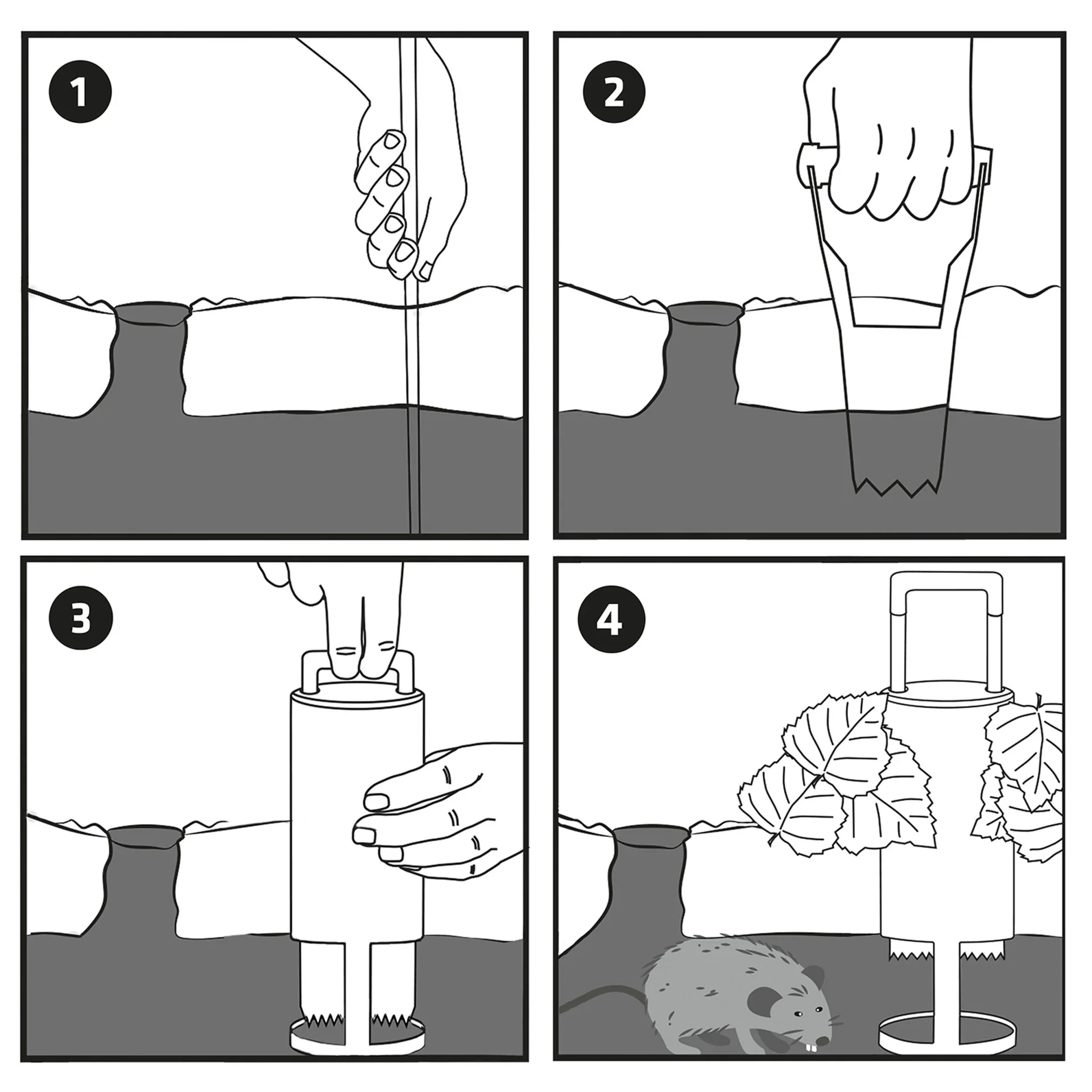 Wühlmausfalle All in Set - 5