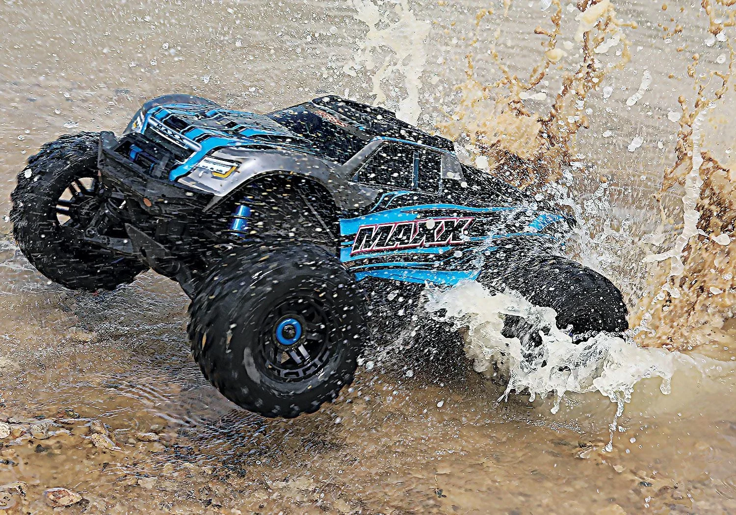 MAXX 1:10 RTR TSM SR VXL-4S Regler ohne Akku/Lader 1/10 Monster-Truck Brushless blau - 0