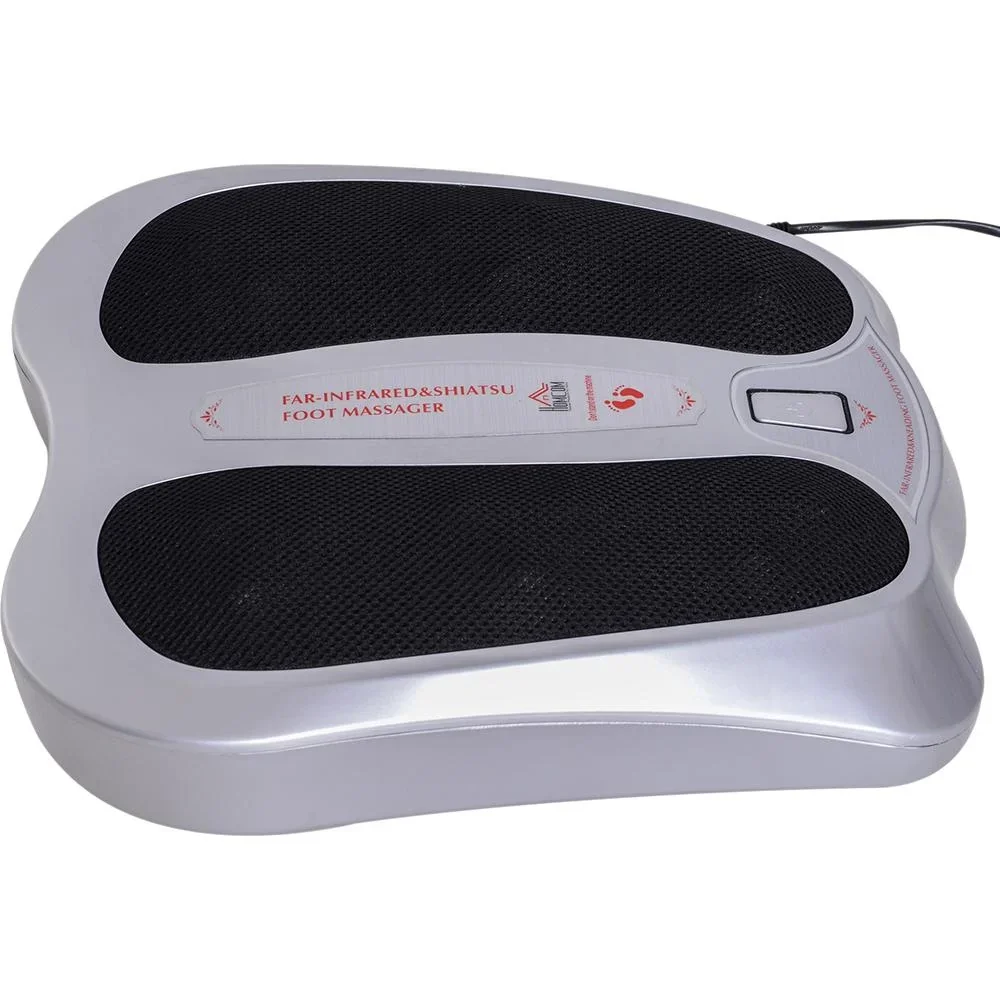 Shiatsu Fußmassagegerät Elektrisch Wärmefunktion Reflexzonenmassage Fußmassage 2 Modi Silber - 2