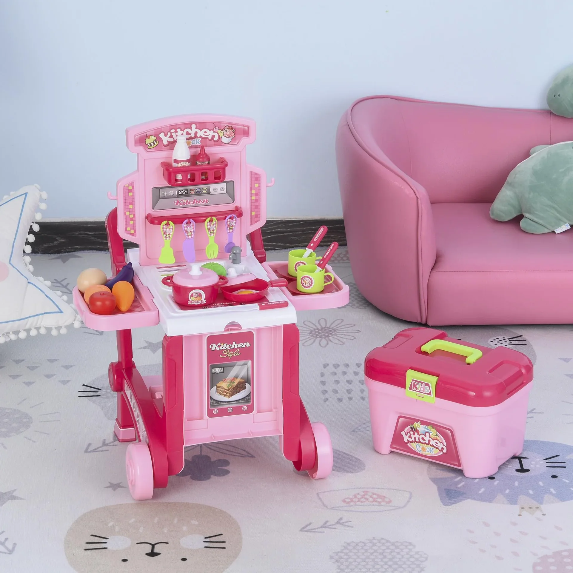 Kinderspielküche mit 42-teiligem Zubehörset - 4
