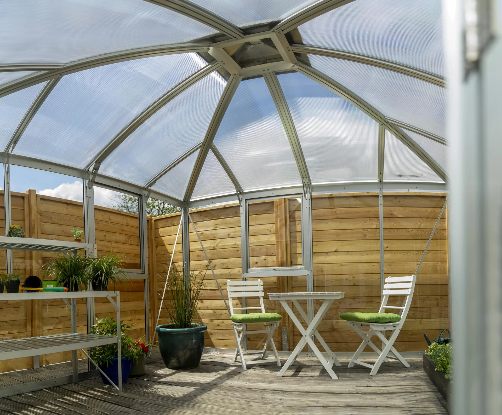 Gewächshaus Minos ESG/HKP, Farbe alu - 2