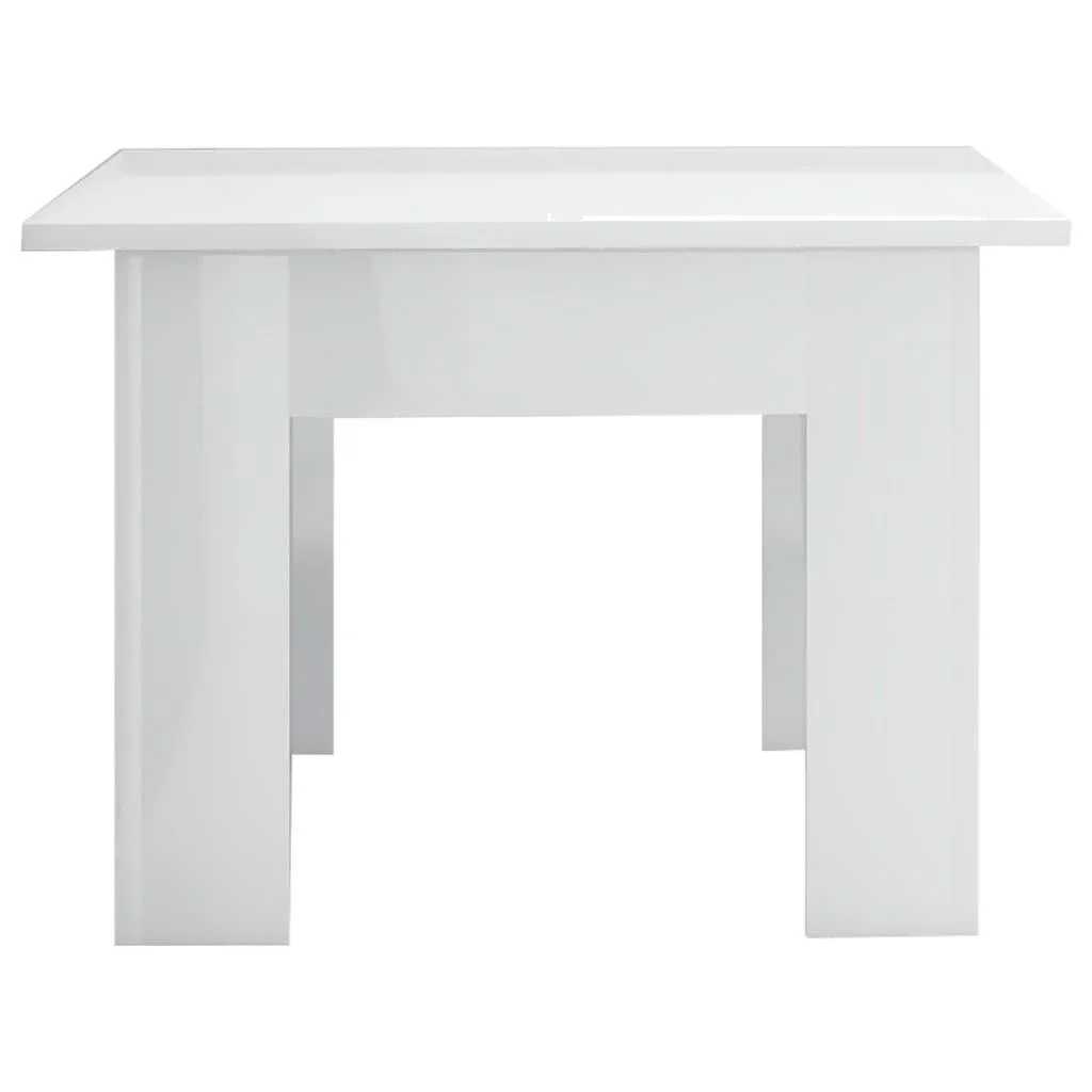 Couchtisch 100x60x42 cm Hochglanz-Spanplatte weiß - 4
