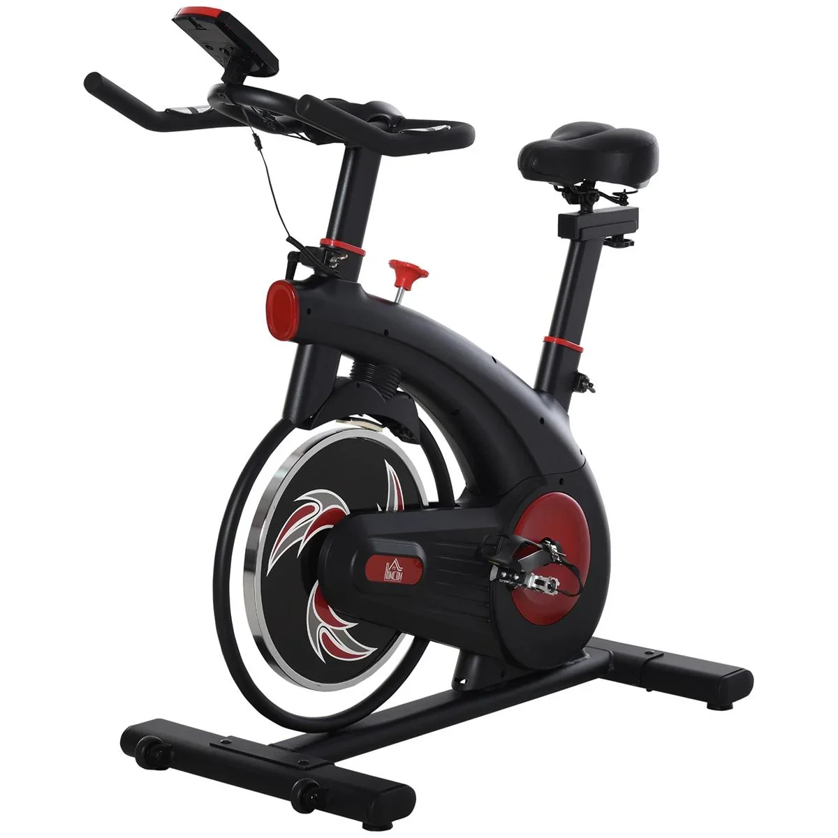 Fahrradtrainer Indoor Heimtrainer mit 8KG Schwungrad Home Gym Cycling Bike Trainer Fitnessfahrrad Stufenlos Widerstand S - 0